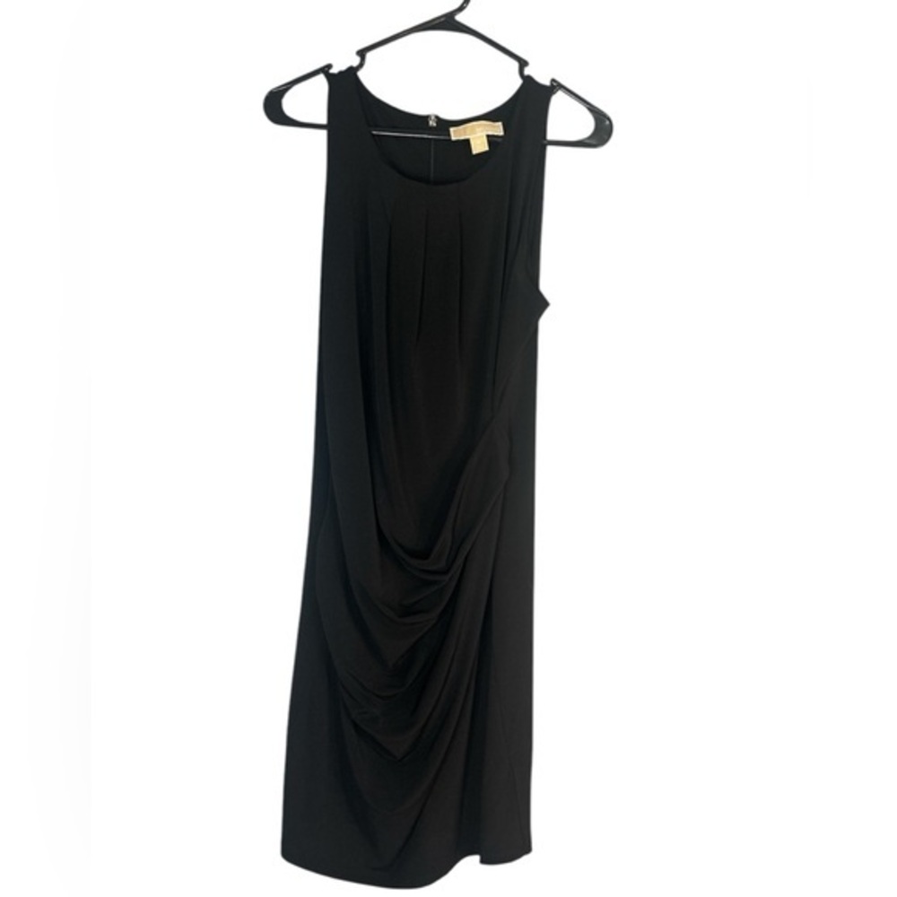 EUC‎ Michael Kors Black Ruched Mini Dress